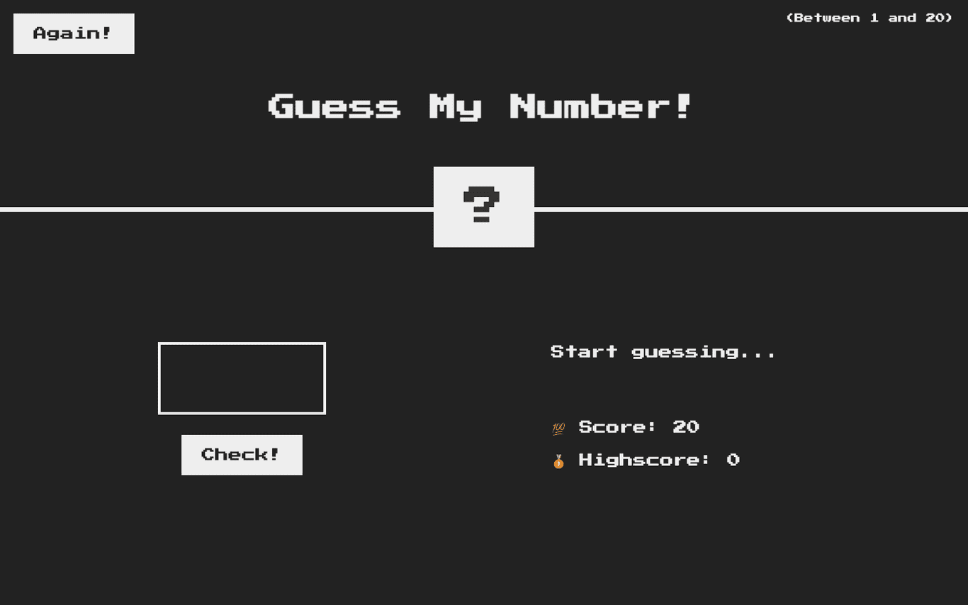 Guess My Number (Desktop)